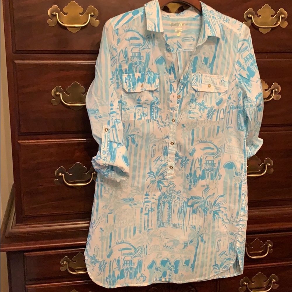 Can be worn as a dress or swim coverup